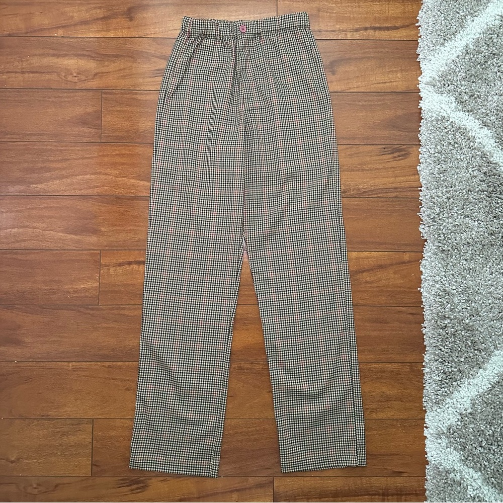 John Galt Plaid Straight Leg Pants